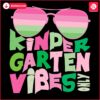 Retro Pink Green Kindergarten Vibe Sunglasses SVG