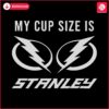 Stanley Cup Size Tampa Bay Lightning SVG Design