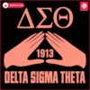 Delta Sigma Theta Sorority Pyramid Hands 1913 SVG