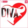 Diva Elephant Delta Sigma Theta Sorority Heart SVG