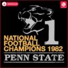 1982 Penn State Champs Vintage SVG Design