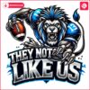 Detroit Lions They Not Like Us Mascot SVGPNG