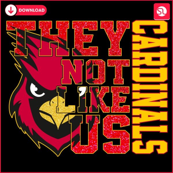 Sparkling Arizona Cardinals They Not Like Us PNG Design