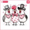 Chicken Love SVG PNG for Valentines Day Romance