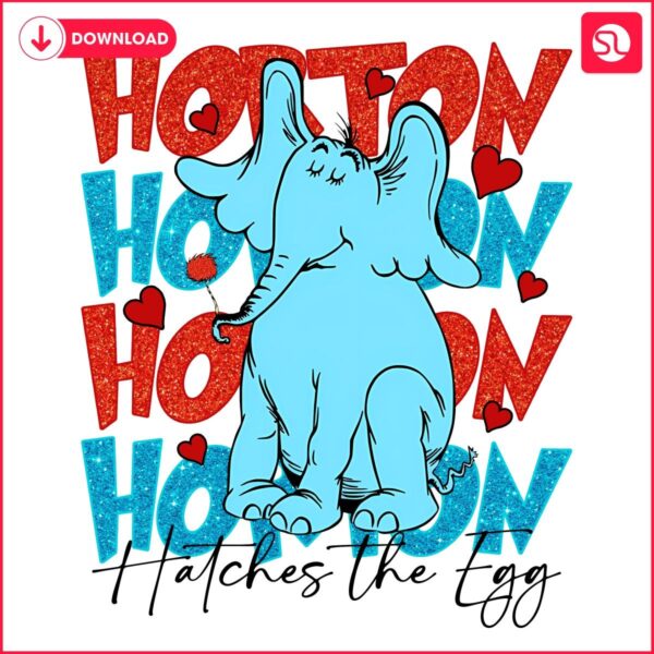 Horton the Elephant Hatches the Egg SVGPNG Art