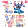 Retro Valentine Love Stitch Design PNG