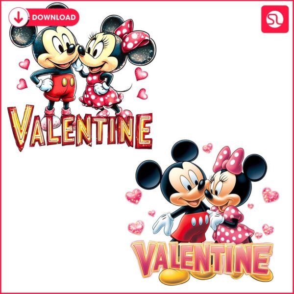 Valentines Day Mickey Minnie Mouse Love PNG