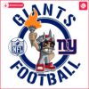 Giants Football Rush Zone Cartoon Character in SVG Style