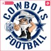 SVG of Cowboys Football NFL Rush Zone Toon Character