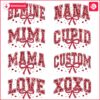 Valentine Xoxo Coquette Sparkly Glitter Bundle PNG