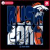 Denver Broncos NFL Rush Zone Cartoon Logo in SVG Format