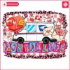 Leopard Glitter Postallife Truck Valentine Postman PNG Design