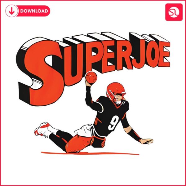 Super Joe Burrow Cincinnati Bengals Throw SVG Design