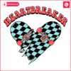 Heartbreaker Skateboard Checkered Valentines Day Fun SVG