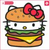 Adorable Hello Kitty Burger SVG Design