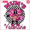 Glitter Mums Valentine Candy Heart Checkered PNG