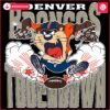 Denver Broncos Tuchdown Nfl Tasmanian Devil SVG