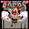 San Francisco 49Ers Tuchdown Nfl Tasmanian Devil SVG