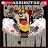 Washington Commanders Tuchdown Nfl Tasmanian Devil SVG