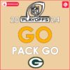 2024 Nfl Playoffs Go Pack Go Green Bay Packers SVG