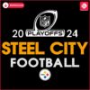 2024 Nfl Playoffs Pittsburgh Steelers Steel City Football SVG