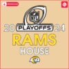 2024 Rams House Playoffs Los Angeles Rams SVG