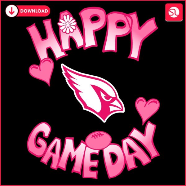 Valentines Day Arizona Cardinals Happy Gameday SVG