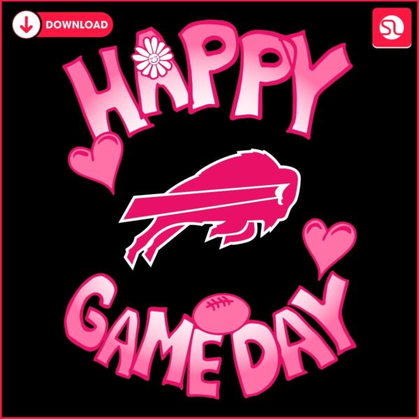 Valentines Day Buffalo Bills Happy Gameday SVG