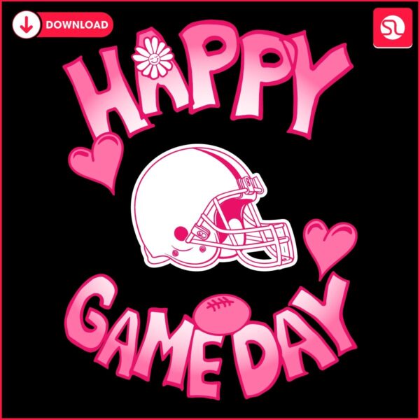 Valentines Day Cleveland Browns Happy Gameday SVG