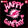 Valentines Day Miami Dolphins Happy Gameday SVG