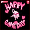 Valentines Day Minnesota Vikings Happy Gameday SVG