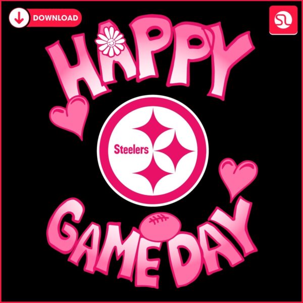 Valentines Day Pittsburgh Steelers SVG Happy Gameday SVG