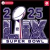 Vintage 2025 Super Bowl Lix Trophy Logo SVG