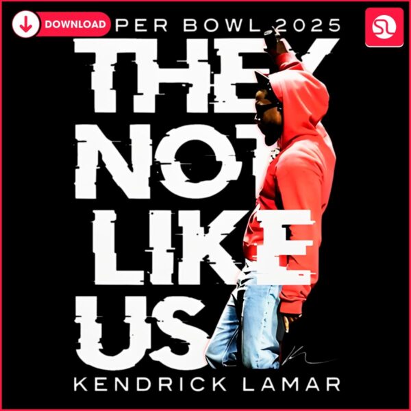 Super Bowl They Not Like Us Kendrick Lamar Halftime Show PNG