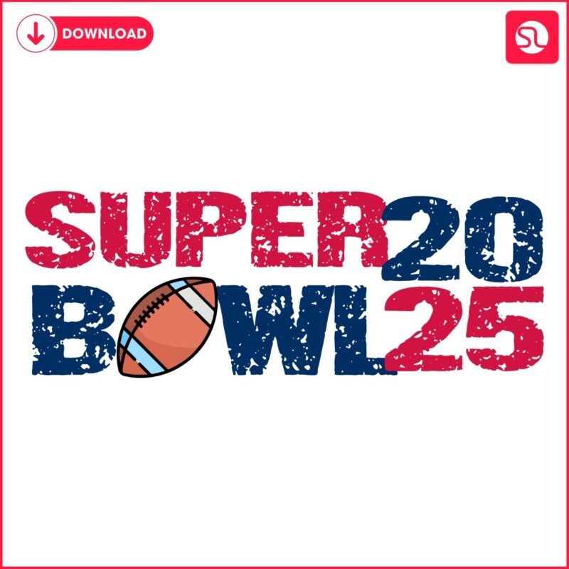 Retro Super Bowl 2025 Svg Design SVGLand