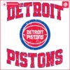 Retro Detroit Pistons NBA Basketball SVG Design