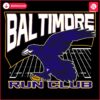 Retro Ravens Run Club SVG for Football Fans