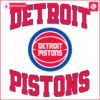 Vintage Detroit Pistons Basketball SVG Design