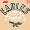 Vintage Eagles 1933 Logo Half Ball Design in SVG