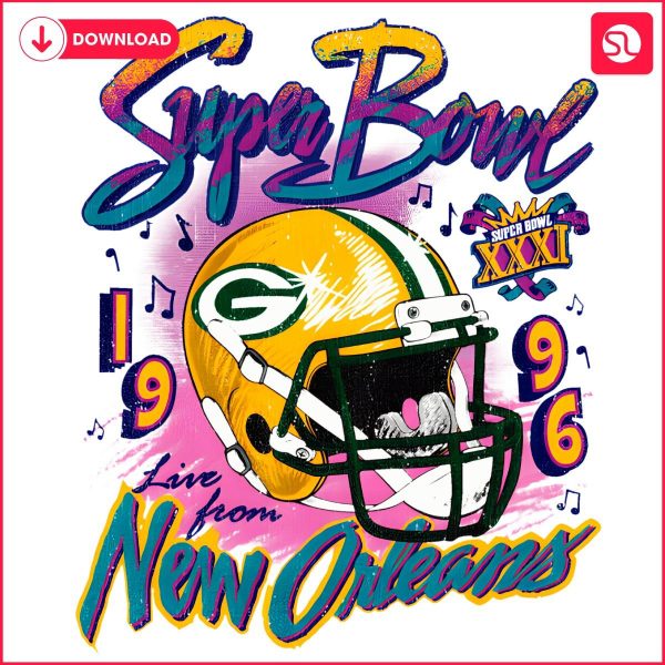 Green Bay Packers Super Bowl Champion New Orleans 1996 PNG