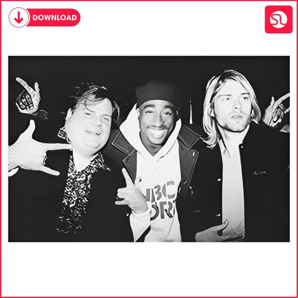 Iconic Legends Chris Farley Tupac Kurt Cobain SVGPNG Art