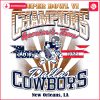 Vintage Dallas Cowboys Super Bowl Vi Champions PNG