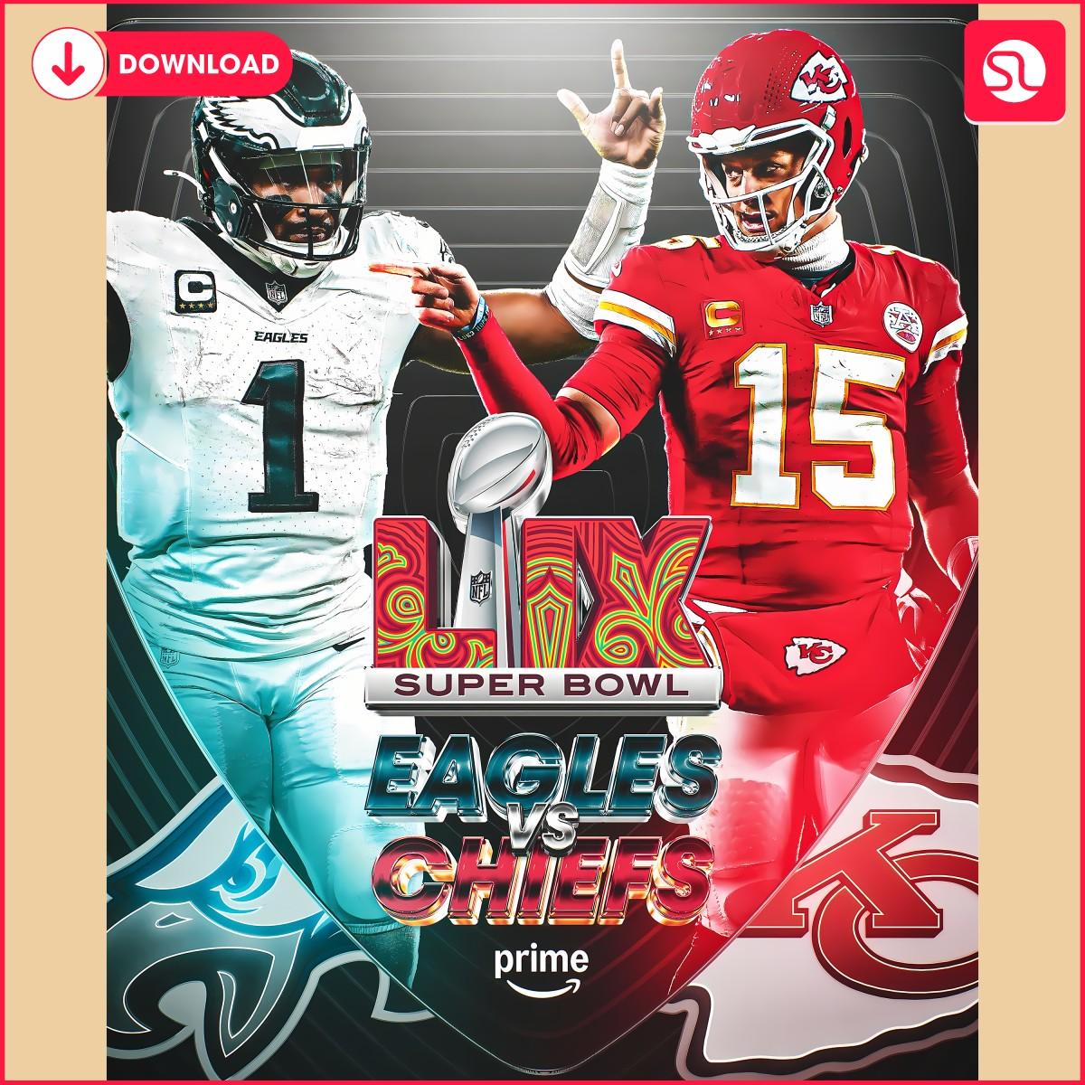 super bowl eagles versus chiefs