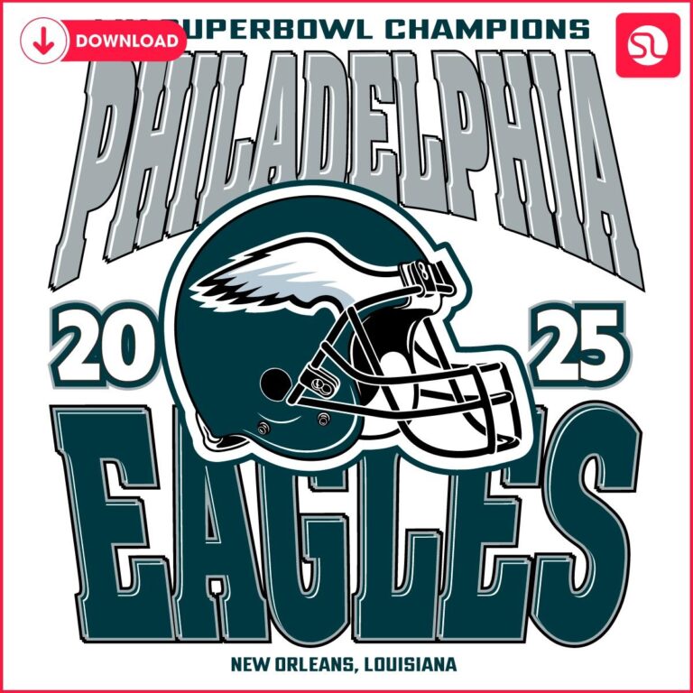 Retro Lix Super Bowl Champs 2025 Eagles Svg Design SVGLand