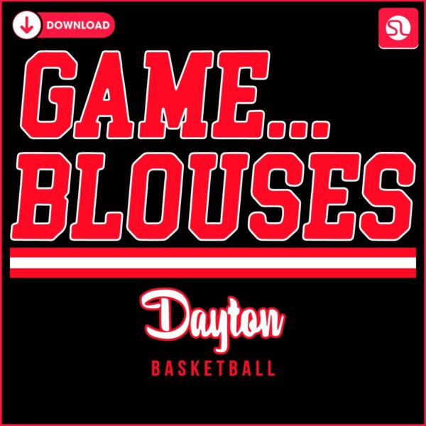 Dayton Flyers Basketball SVG Game Blouses Edition